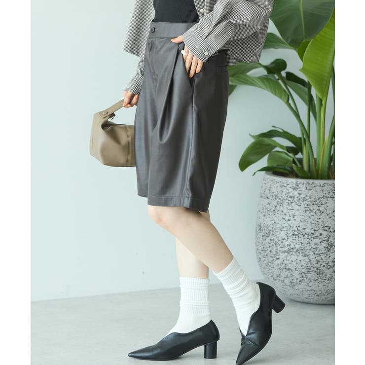フェイクレザーハーフパンツ | AMERICAN HOLIC | 詳細画像8