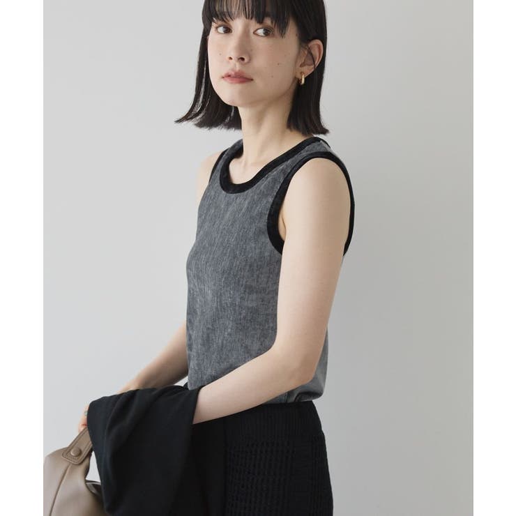 配色ベロアタンクトップ | AMERICAN HOLIC | 詳細画像2 