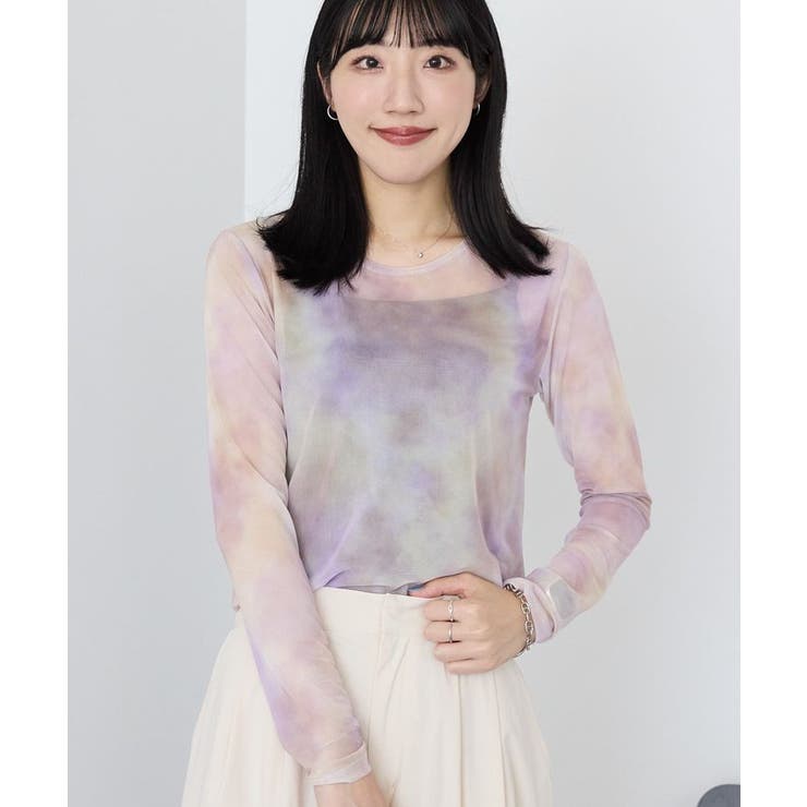 ニュアンス柄プリントシアープルオーバー | AMERICAN HOLIC | 詳細画像2 