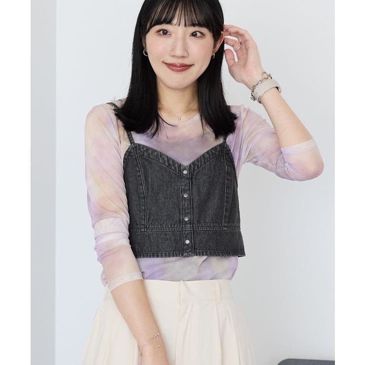 ニュアンス柄プリントシアープルオーバー | AMERICAN HOLIC | 詳細画像3 