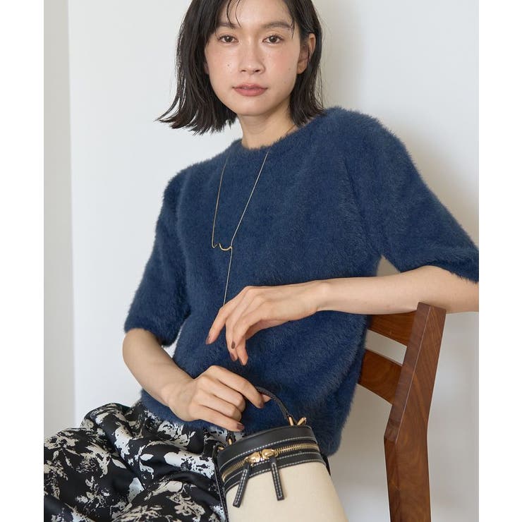 フェザー半袖ニットプルオーバー | AMERICAN HOLIC | 詳細画像17 