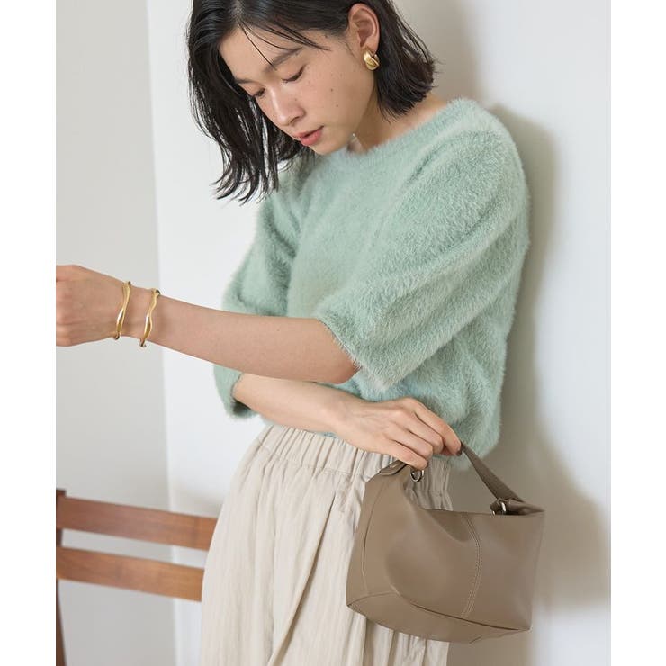 フェザー半袖ニットプルオーバー | AMERICAN HOLIC | 詳細画像9 