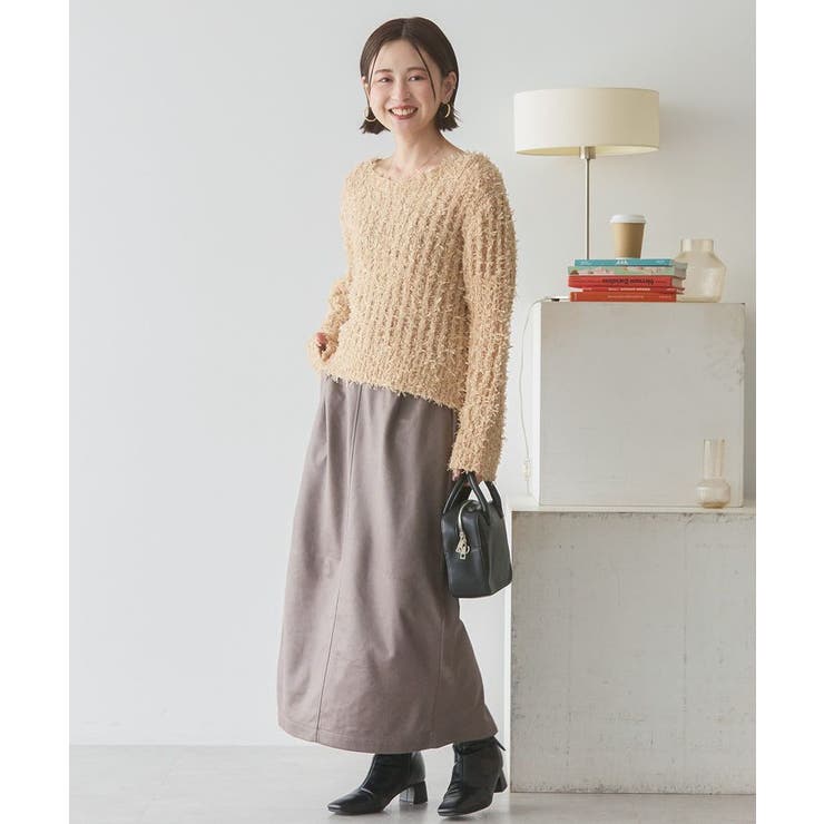 リボンヤーンニットプルオーバー | AMERICAN HOLIC | 詳細画像4 