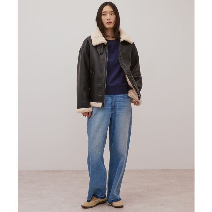 ボアフェイクレザーブルゾン | AMERICAN HOLIC | 詳細画像8 