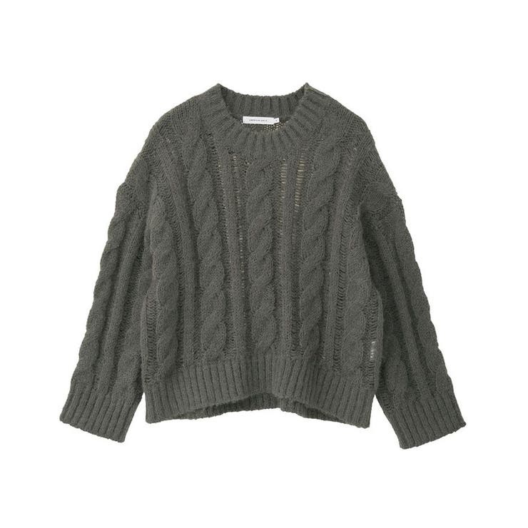 透かしケーブルニットプルオーバー | AMERICAN HOLIC | 詳細画像27 