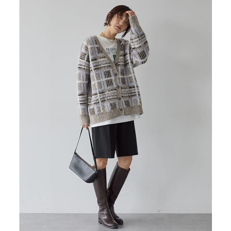 アソート柄シャギーニットカーディガン | AMERICAN HOLIC | 詳細画像17 