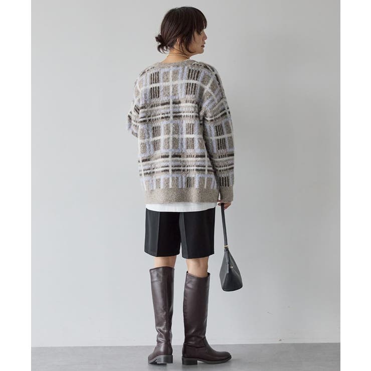 アソート柄シャギーニットカーディガン | AMERICAN HOLIC | 詳細画像18 