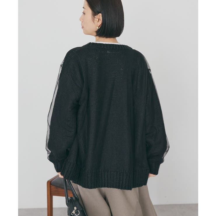 チュールレイヤードカーディガン | AMERICAN HOLIC | 詳細画像12 