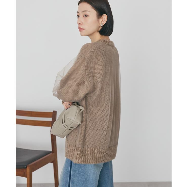 チュールレイヤードカーディガン | AMERICAN HOLIC | 詳細画像3 