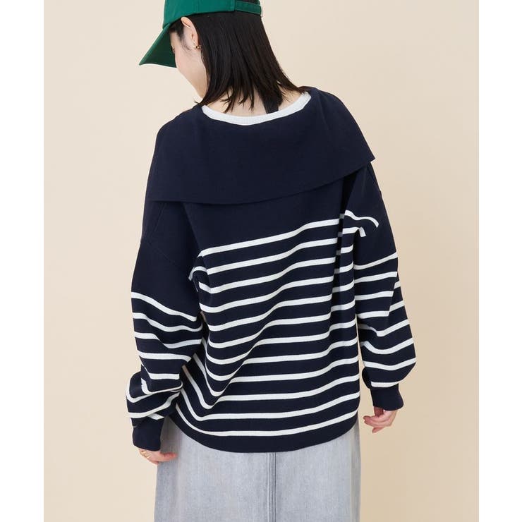セーラーカラーニットプルオーバー | AMERICAN HOLIC | 詳細画像4 