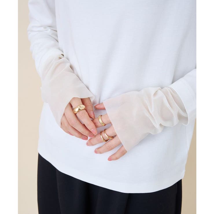 袖チュールレイヤードプルオーバー | AMERICAN HOLIC | 詳細画像35 