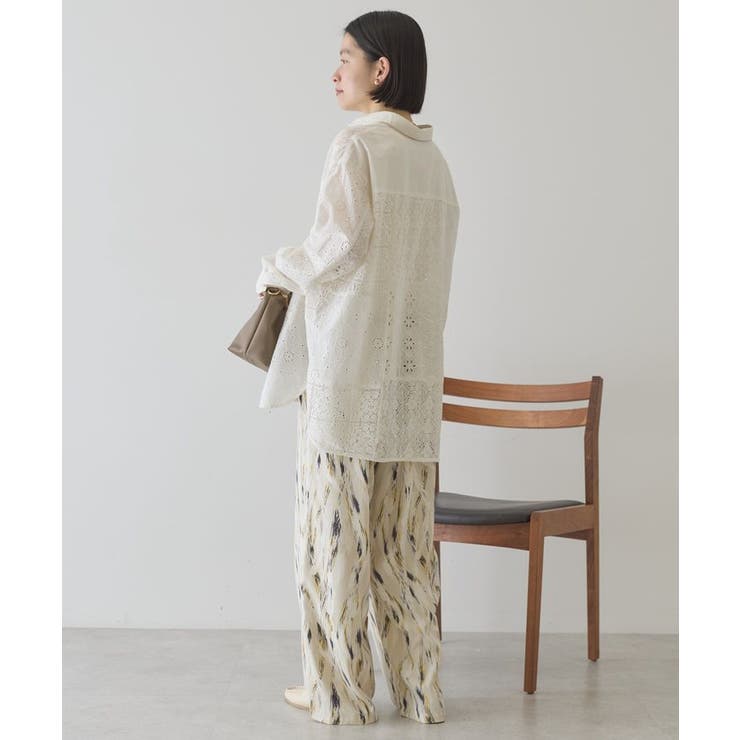 レースパッチワークシャツ[品番：EHEW0051821]｜AMERICAN HOLIC