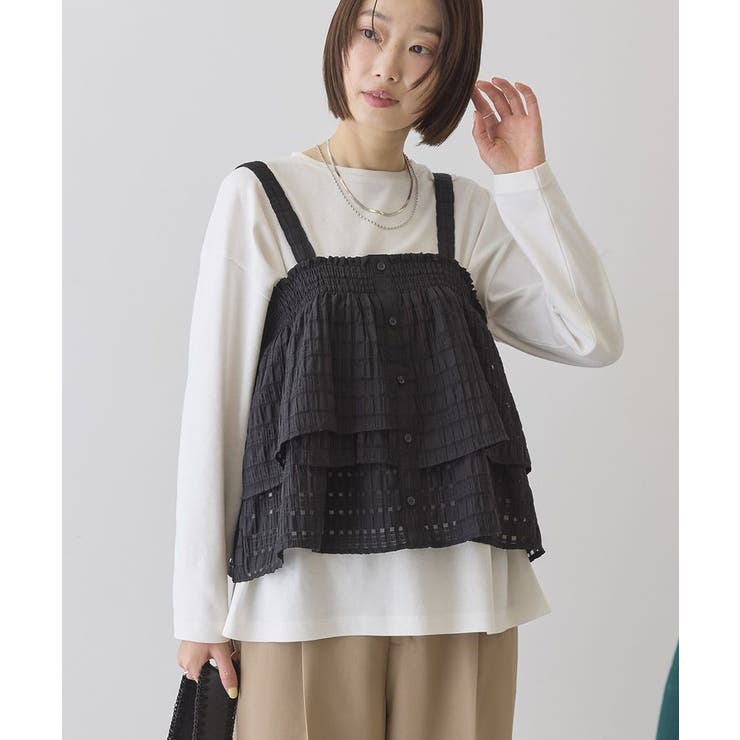 ブラック | シアーチェックビスチェ | AMERICAN HOLIC