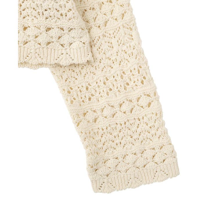 【前後2WAY】レース透かし編みニットカーディガン | AMERICAN HOLIC | 詳細画像24 