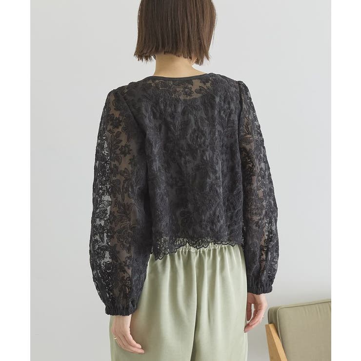 【前後2WAY】シアーレースブラウス | AMERICAN HOLIC | 詳細画像14 