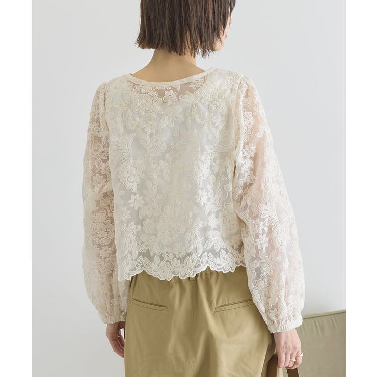 【前後2WAY】シアーレースブラウス | AMERICAN HOLIC | 詳細画像3 