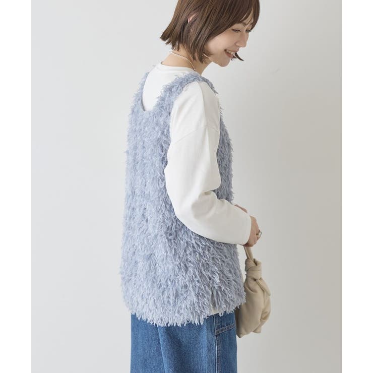 【選べる丈】フェザーVネックベスト | AMERICAN HOLIC | 詳細画像12 