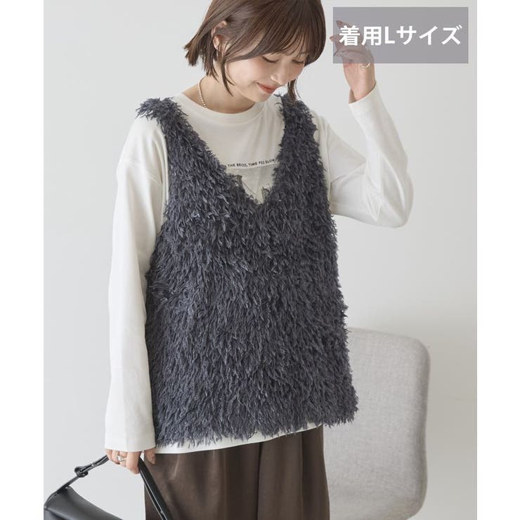 【選べる丈】フェザーVネックベスト | AMERICAN HOLIC | 詳細画像21 