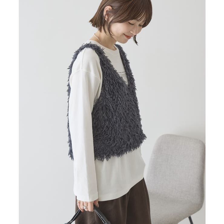 【選べる丈】フェザーVネックベスト | AMERICAN HOLIC | 詳細画像26 