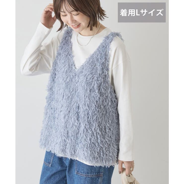 【選べる丈】フェザーVネックベスト | AMERICAN HOLIC | 詳細画像30 