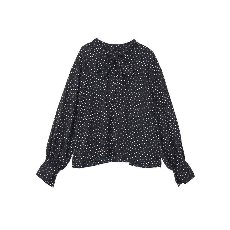 【イージーケア】ドット柄ボウタイブラウス | AMERICAN HOLIC | 詳細画像30 