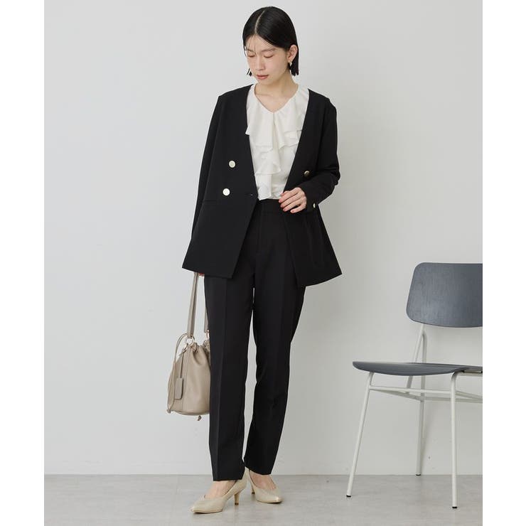 【イージーケア】ノーカラージャケット | AMERICAN HOLIC | 詳細画像18 