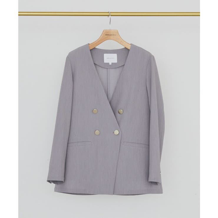 【イージーケア】ノーカラージャケット | AMERICAN HOLIC | 詳細画像27 