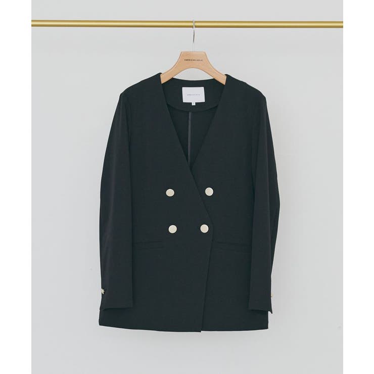 【イージーケア】ノーカラージャケット | AMERICAN HOLIC | 詳細画像28 