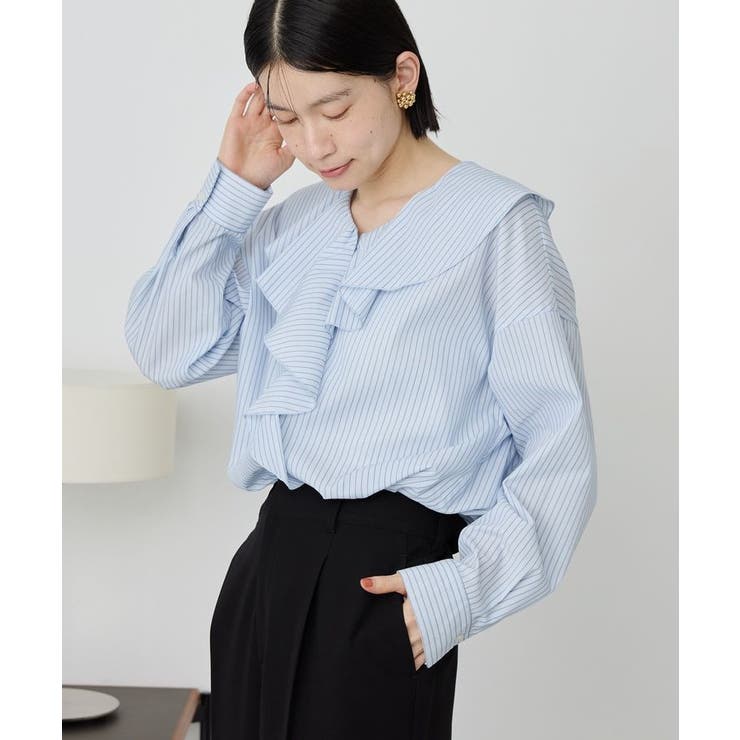 【イージーケア】ラッフルブラウス | AMERICAN HOLIC | 詳細画像7 