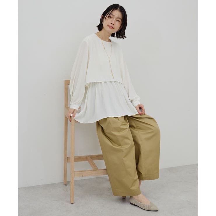 【イージーケア】Wクロスティアードブラウス | AMERICAN HOLIC | 詳細画像23 