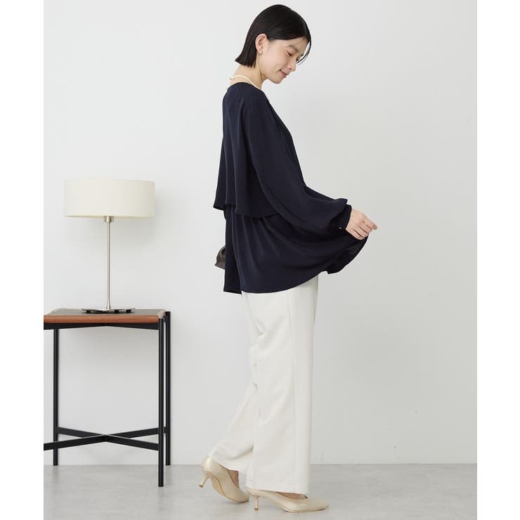 【イージーケア】Wクロスティアードブラウス | AMERICAN HOLIC | 詳細画像6 