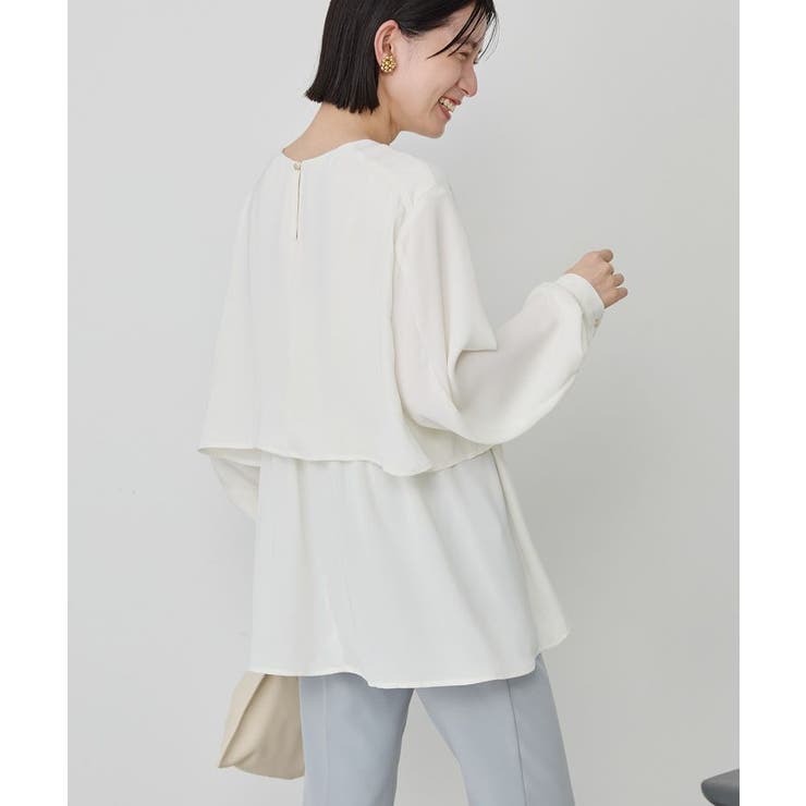 【イージーケア】Wクロスティアードブラウス | AMERICAN HOLIC | 詳細画像9 