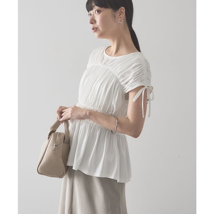 【接触冷感】シャーリングショルダーリボンプルオーバー | AMERICAN HOLIC | 詳細画像11 
