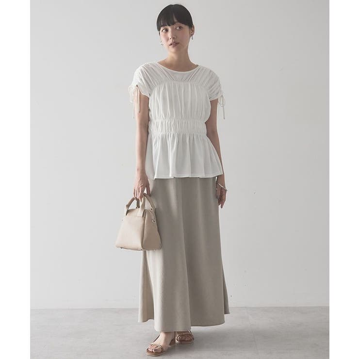 【接触冷感】シャーリングショルダーリボンプルオーバー | AMERICAN HOLIC | 詳細画像13 