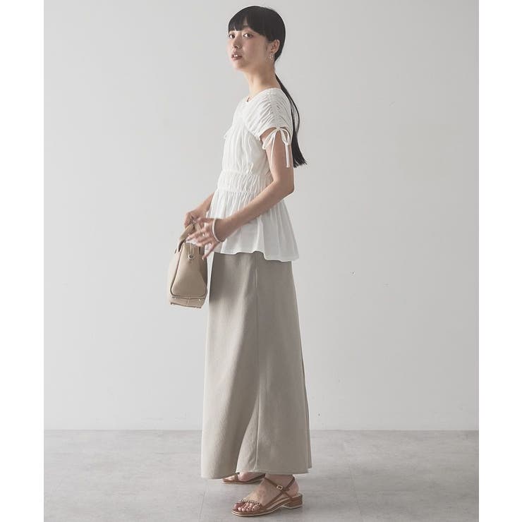 【接触冷感】シャーリングショルダーリボンプルオーバー | AMERICAN HOLIC | 詳細画像14 
