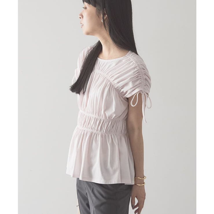 【接触冷感】シャーリングショルダーリボンプルオーバー | AMERICAN HOLIC | 詳細画像18 