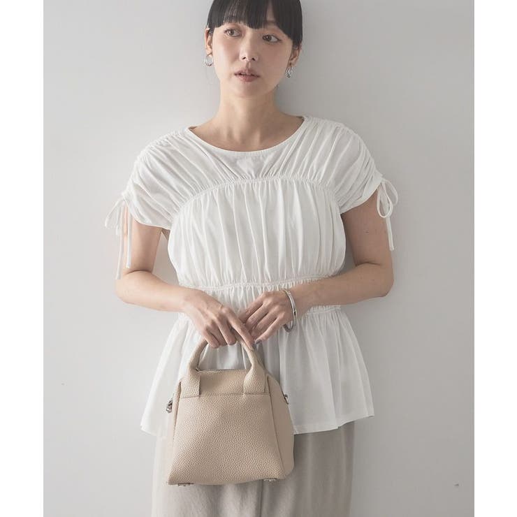 【接触冷感】シャーリングショルダーリボンプルオーバー | AMERICAN HOLIC | 詳細画像8 