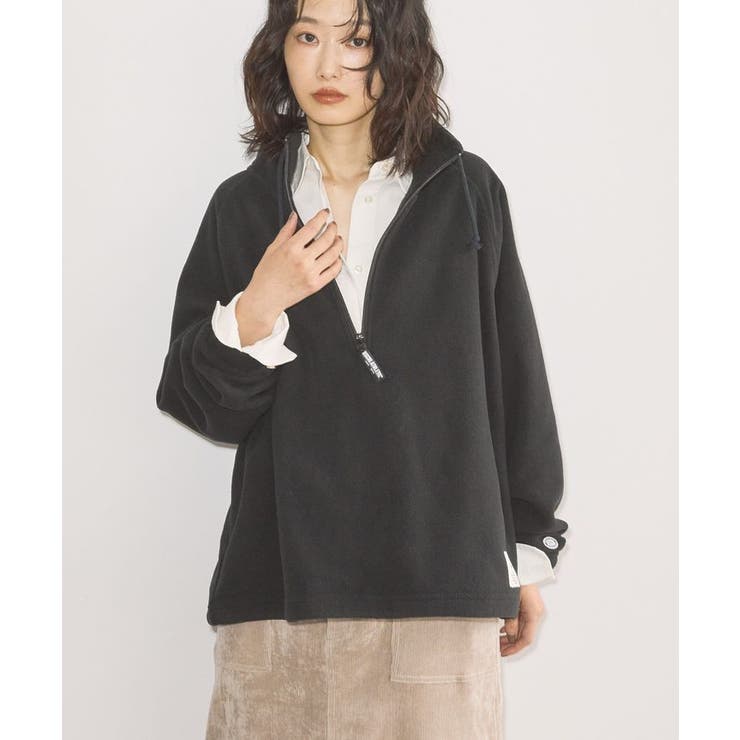 ブラック | Discus フリースハーフジッププルオーバー | AMERICAN HOLIC