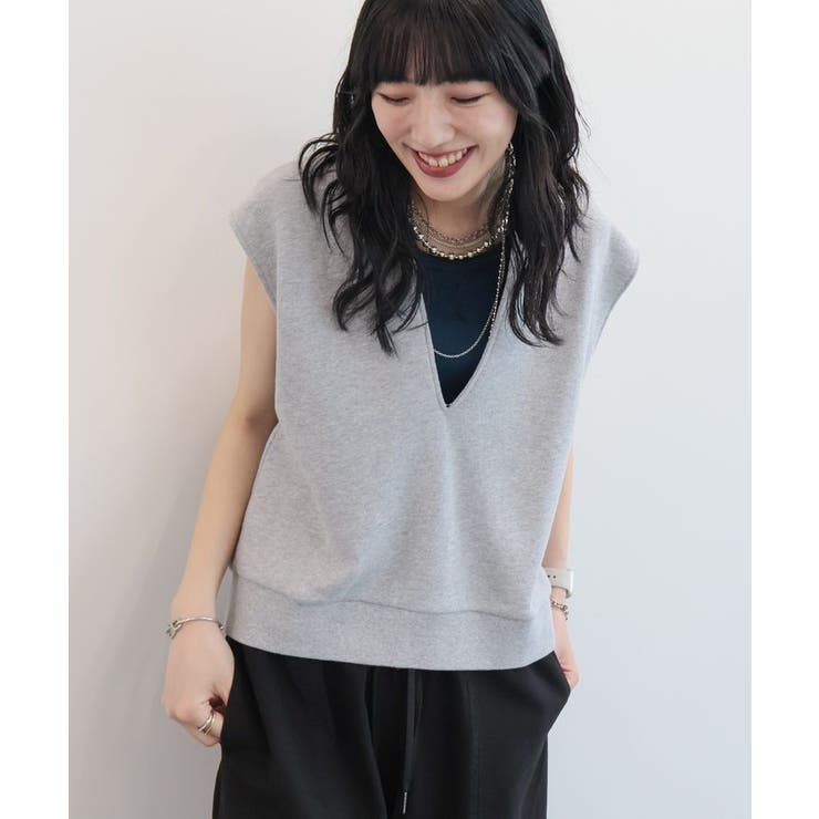 【RUSSELL】裏毛Vネックベスト | AMERICAN HOLIC | 詳細画像2 