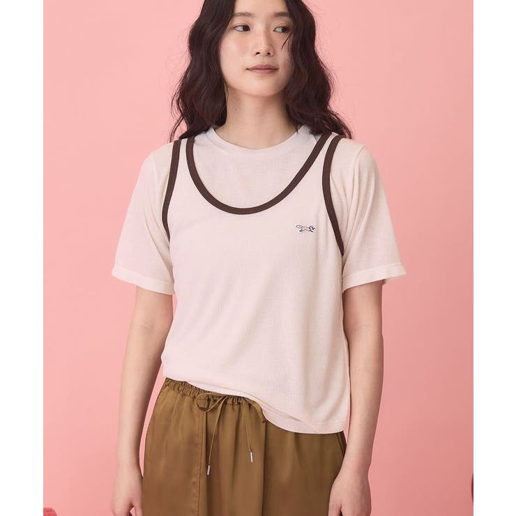 【PENNEY'S】配色タンクトップ+Tシャツ | AMERICAN HOLIC | 詳細画像2 