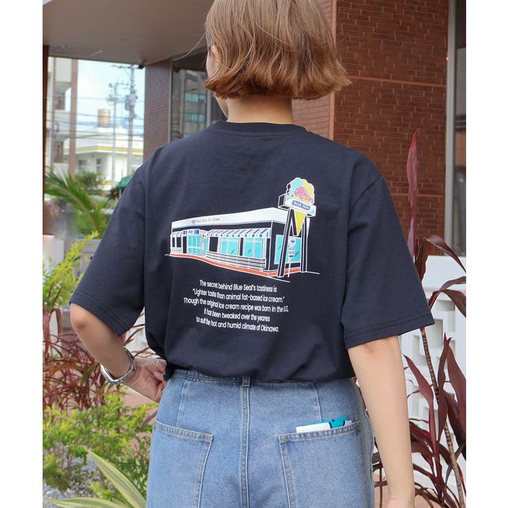 ブラック | 【BLUE SEAL】ShopグラフィックTシャツ | AMERICAN HOLIC