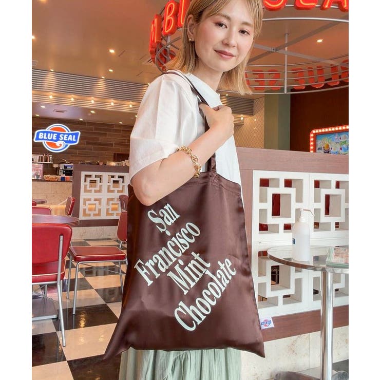 【BLUE SEAL】サテンA4トートバッグ | AMERICAN HOLIC | 詳細画像2 