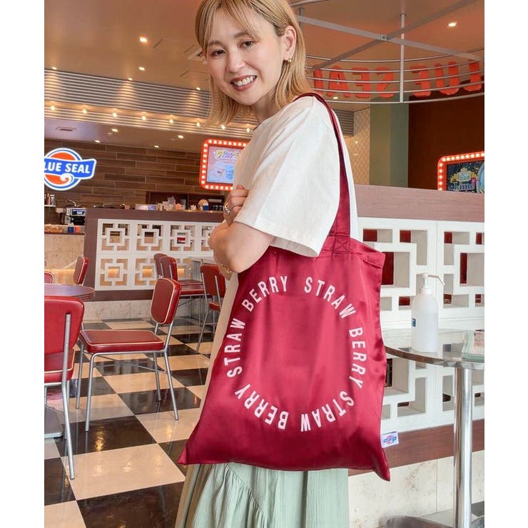 レッド | 【BLUE SEAL】サテンA4トートバッグ | AMERICAN HOLIC