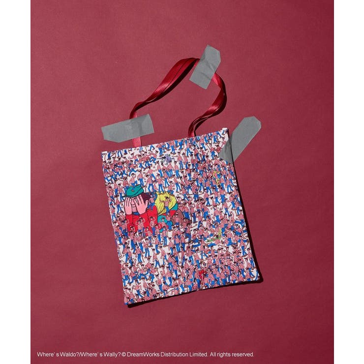 レッド | 【WHERE'S WALLY?】MAPプリントトートBAG | AMERICAN HOLIC