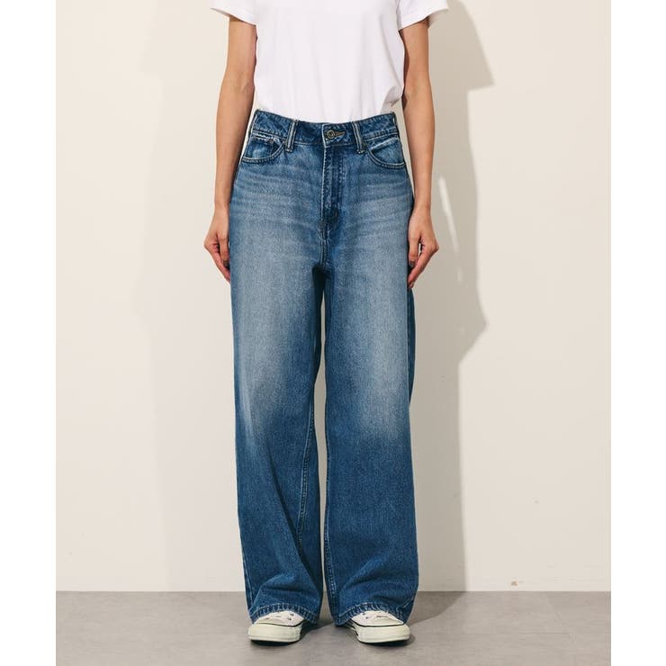 WEB限定】ワイドデニム(+3㎝)[品番：EHEW0045310]｜AMERICAN