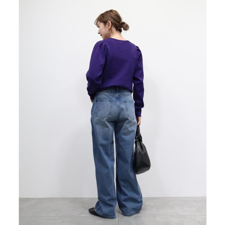 WEB限定】ワイドデニム(+3㎝)[品番：EHEW0045310]｜AMERICAN