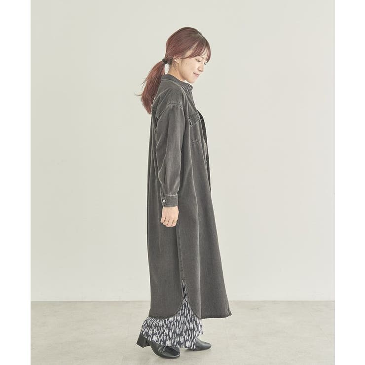 WEB限定・小柄女性向け】デニムワンピース[品番：EHEW0045390