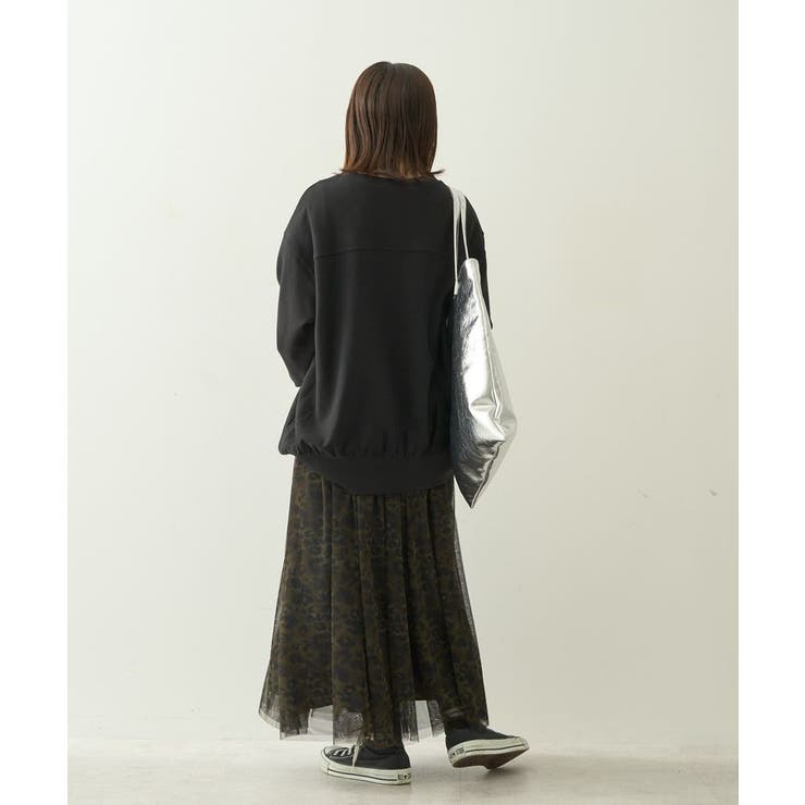 WEB限定・小柄女性向け】チュールギャザースカート[品番