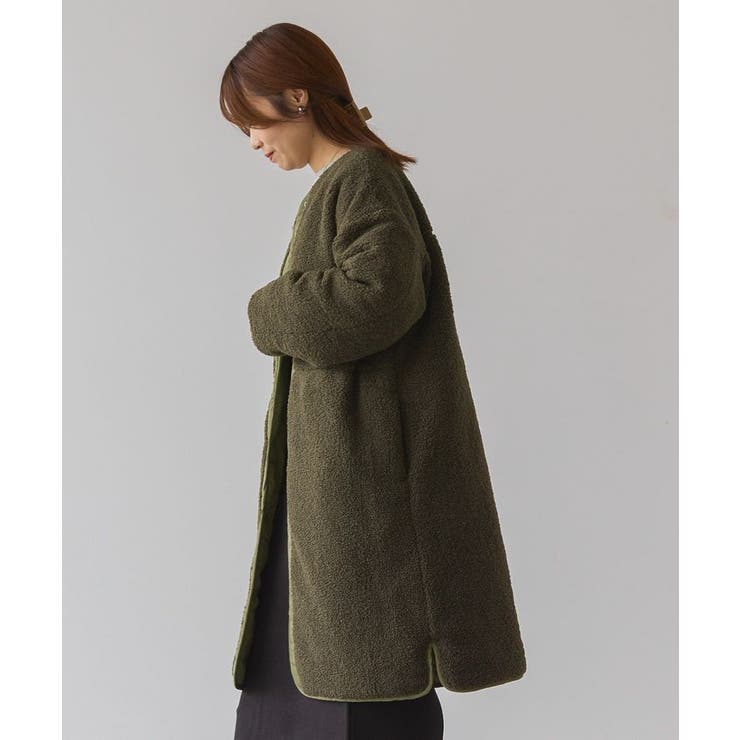 WEB限定】あったかリバーシブルキルティングコート[品番