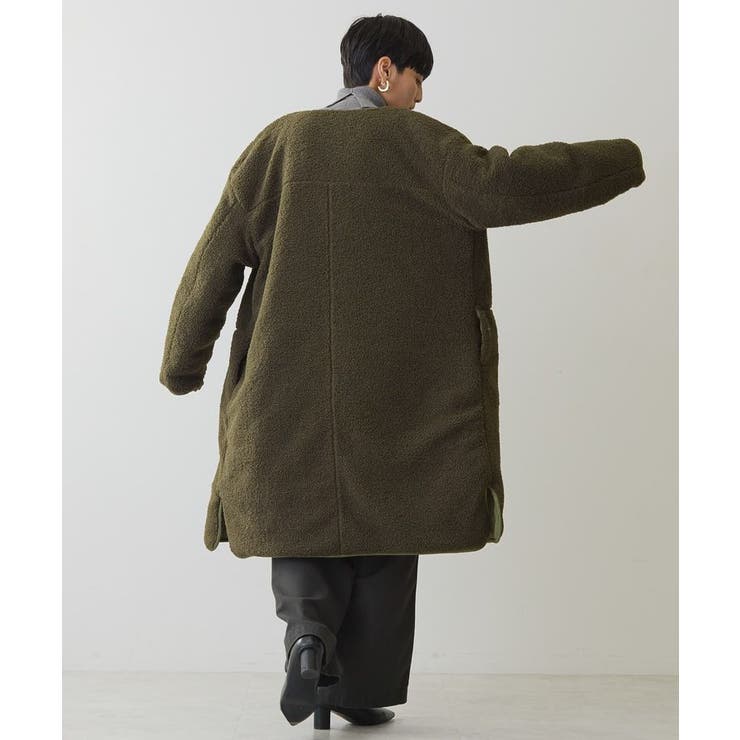 WEB限定】あったかリバーシブルキルティングコート[品番